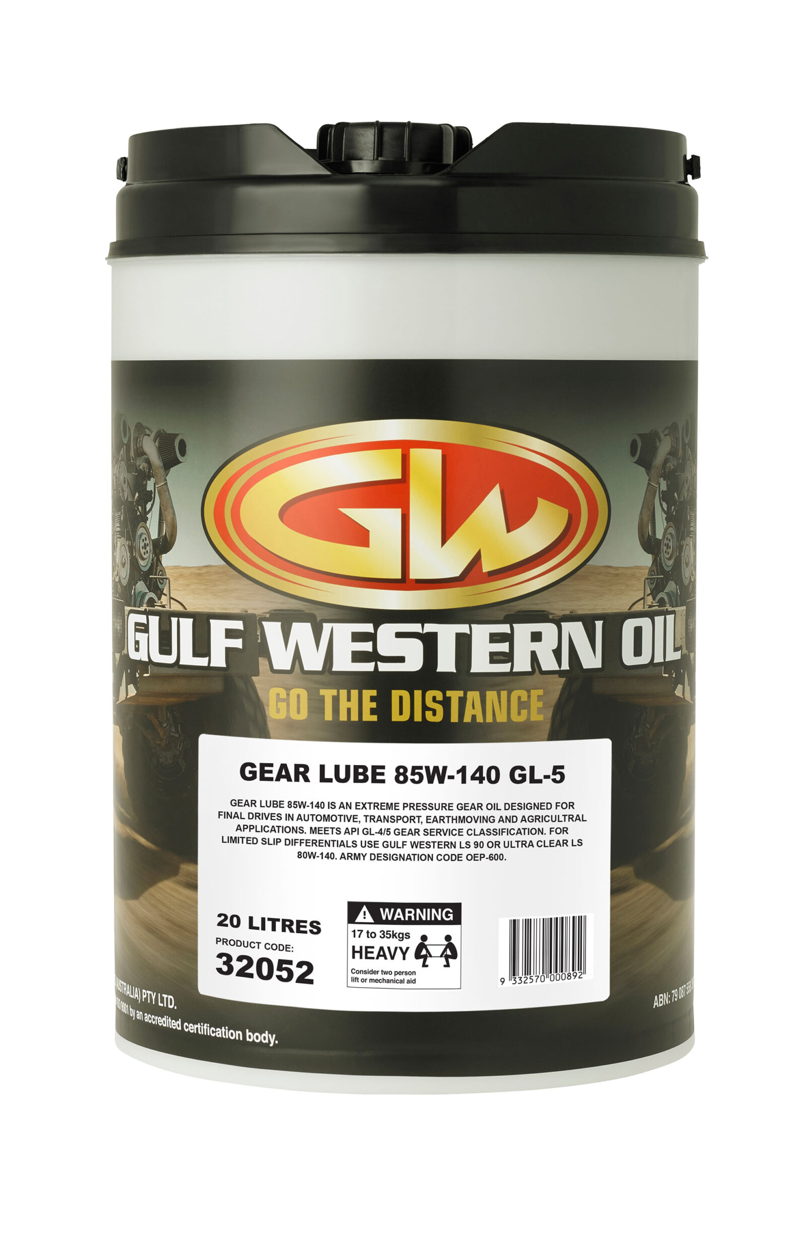 GEAR LUBE GL5 85W140 Gulf Western Oil